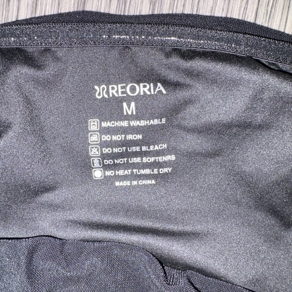 REORIA Women’s Sheer Black Tube Double Lined Y2K Crop Top Strapless - Size Med - Picture 7 of 11